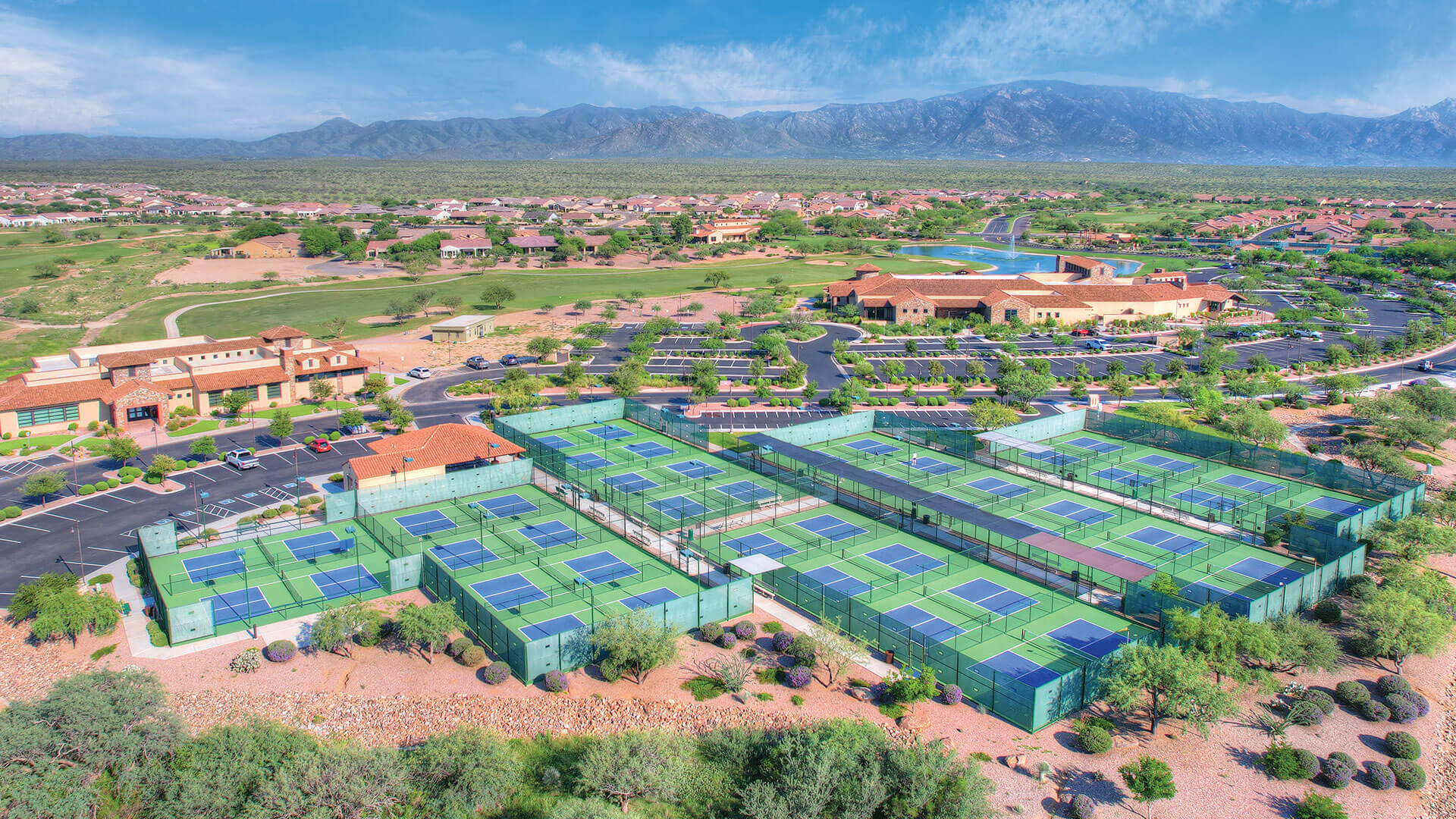 Pickleball center aerial